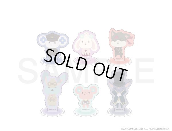 画像2: 【販売終了】大逆転裁判 ふわぽにシリーズ 動物モチーフ アクリルスタンド(うさと) (2)