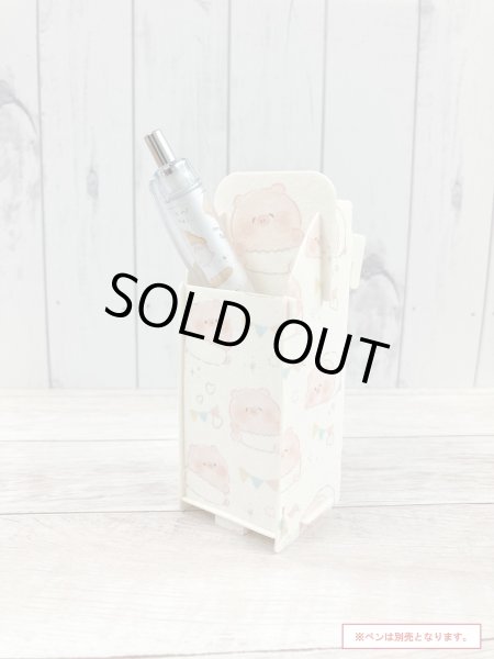 画像4: ぽてぽてこぶたちゃん えんぴつたて（ふわふわおむつ） (4)