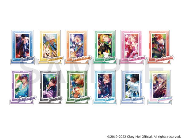 画像2: Obey Me!×mixx garden カードぷちコレクション フレームアクリルスタンド(ディアボロ) (2)