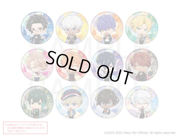 画像1: Obey Me!×mixx garden どきどきカフェめぐり in 人間界 トレーディングミニキャラホログラム缶バッジ (1)