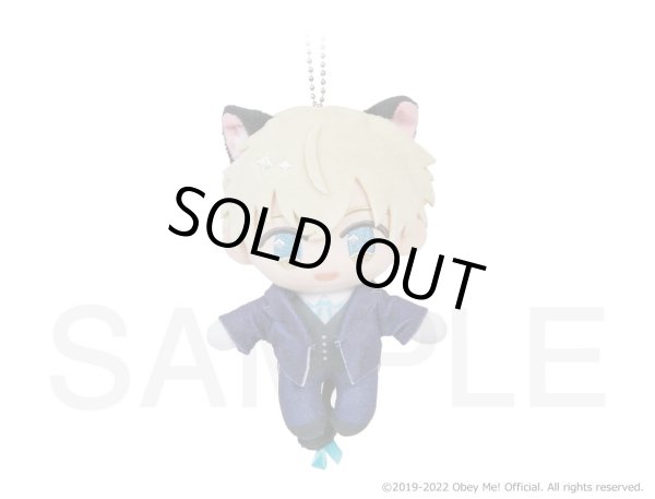 画像1: Obey Me! 黒猫執事喫茶 ぬいぐるみ(ルーク) (1)