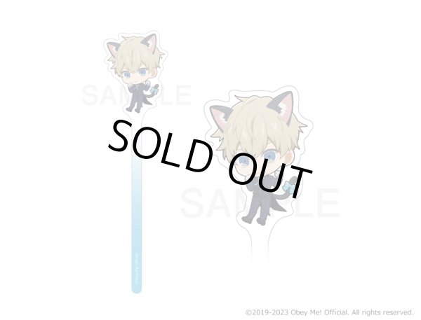 画像10: Obey Me!×mixx garden2023 黒猫執事喫茶2 アクリルフォトプロップス ラージ (10)