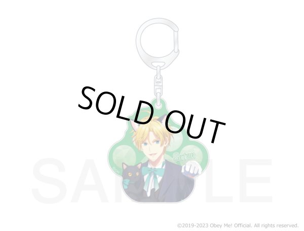 画像4: Obey Me!×mixx garden2023 黒猫執事喫茶2 アクリルキーホルダー (4)