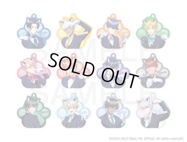 画像13: Obey Me!×mixx garden2023 黒猫執事喫茶2 アクリルキーホルダー (13)