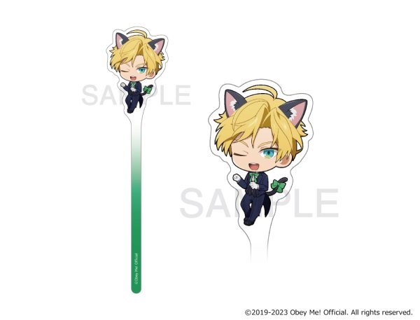 画像4: Obey Me!×mixx garden2023 黒猫執事喫茶2 アクリルフォトプロップス ラージ (4)