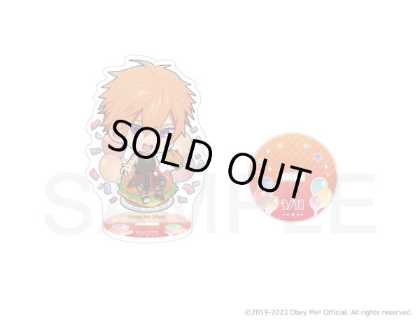 画像1: Obey Me!×mixx garden2023 黒猫執事喫茶2 バースデーアクリルスタンド(ベルゼブブ) (1)