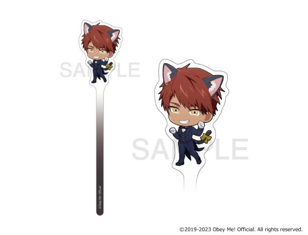 画像8: Obey Me!×mixx garden2023 黒猫執事喫茶2 アクリルフォトプロップス ラージ (8)