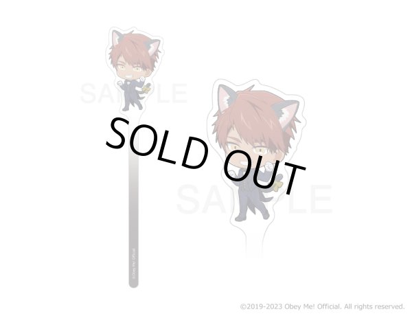 画像8: Obey Me!×mixx garden2023 黒猫執事喫茶2 アクリルフォトプロップス ラージ (8)