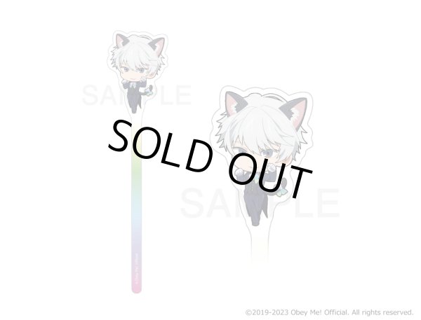 画像12: Obey Me!×mixx garden2023 黒猫執事喫茶2 アクリルフォトプロップス ラージ (12)