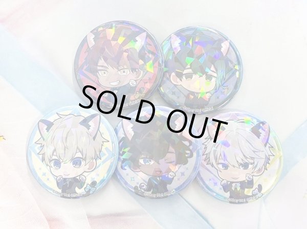 画像3: Obey Me!×mixx garden2023 黒猫執事喫茶2 トレーディングミニキャラホログラム缶バッジ (3)