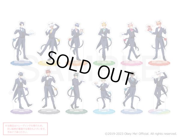 画像1: Obey Me!×mixx garden2023 黒猫執事喫茶2 トレーディングアクリルスタンド (1)