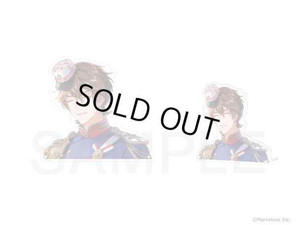 画像2: 【販売期間終了】千銃士:Rhodoknight×mixx garden2023 アクリルバストアップパネル(フランス) (2)