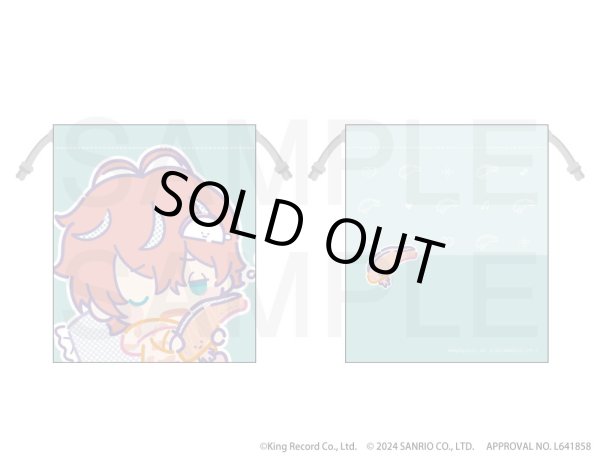 画像4: 【販売期間終了】『ヒプノシスマイク SANRIO NAKAYOKU EDIT』2023 ポケットつき巾着(麻天狼) (4)
