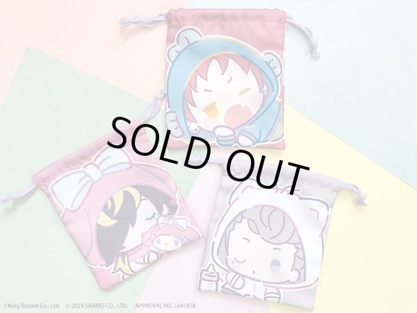 画像5: 【販売期間終了】『ヒプノシスマイク SANRIO NAKAYOKU EDIT』2023 ポケットつき巾着(Bad Ass Temple) (5)