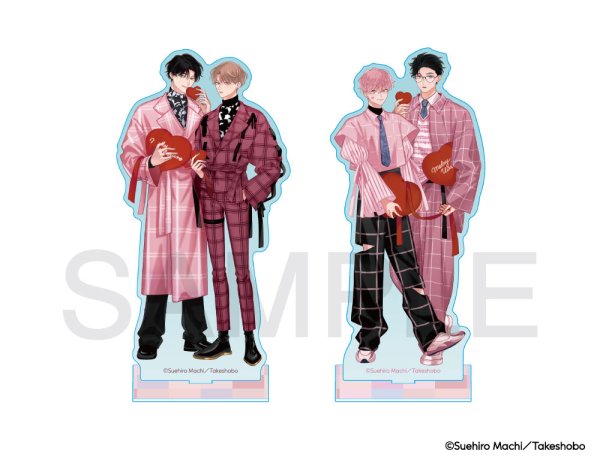 画像2: 末広マチ先生×COLLABOCAFEHONPO BLANC 2024 等身アクリルスタンド(良&全) (2)