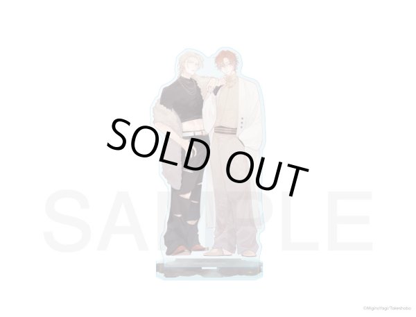 画像1: ミギノヤギ先生×COLLABOCAFEHONPO BLANC 2024 等身アクリルスタンド(二日月に栖む) (1)