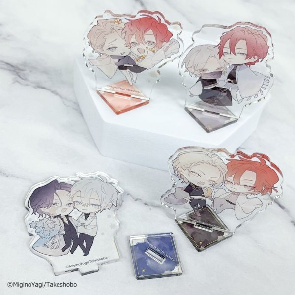 画像2: ミギノヤギ先生×COLLABOCAFEHONPO BLANC 2024 ランダム販売ちびキャラアクリルスタンド (2)