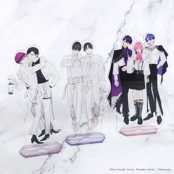 画像3: Qpa DRINK STAND×きゃらドリ!! BLANC 第2弾 2024 等身アクリルスタンド(狩野尾鉄雄&周カイリ) (3)