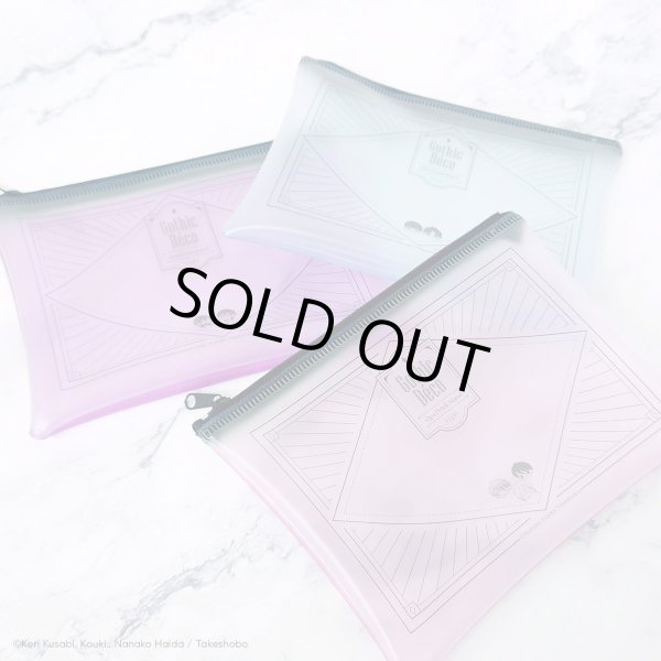 画像3: Qpa DRINK STAND×きゃらドリ!! BLANC 第2弾 2024 クリアフラットポーチ(制服、深夜2時。) (3)