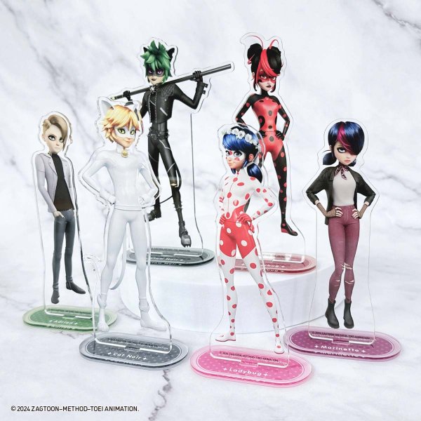 画像3: ミラキュラス レディバグ&シャノワール×COLLABOCAFEHONPO BLANC 2024 等身アクリルスタンド(レディバグ/ウェディング) (3)