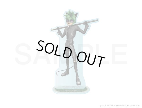 画像1: 【販売期間終了】ミラキュラス レディバグ＆シャノワール×COLLABOCAFEHONPO BLANC 2024 等身アクリルスタンド(クロウノワール) (1)