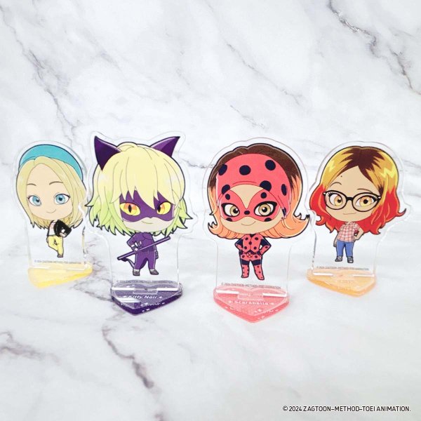 画像2: ミラキュラス レディバグ&シャノワール×COLLABOCAFEHONPO BLANC 2024 ランダム販売ちびキャラアクリルスタンドA (2)