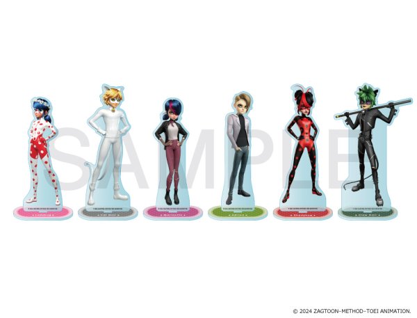 画像2: ミラキュラス レディバグ&シャノワール×COLLABOCAFEHONPO BLANC 2024 等身アクリルスタンド(マリネット/ミラキュラス・ワールド パリ) (2)