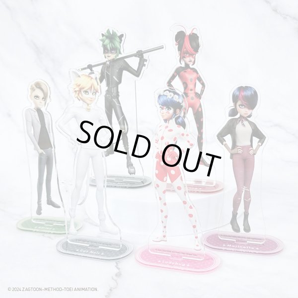 画像3: 【販売期間終了】ミラキュラス レディバグ＆シャノワール×COLLABOCAFEHONPO BLANC 2024 等身アクリルスタンド(アドリアン／ミラキュラス・ワールド パリ) (3)