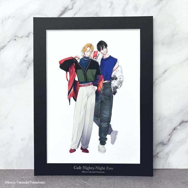 画像4: 【通販限定】高崎ぼすこ先生×COLLABOCAFEHONPO BLANC 2025 A4サイズキャラファインマット(とろけるくちびる) (4)
