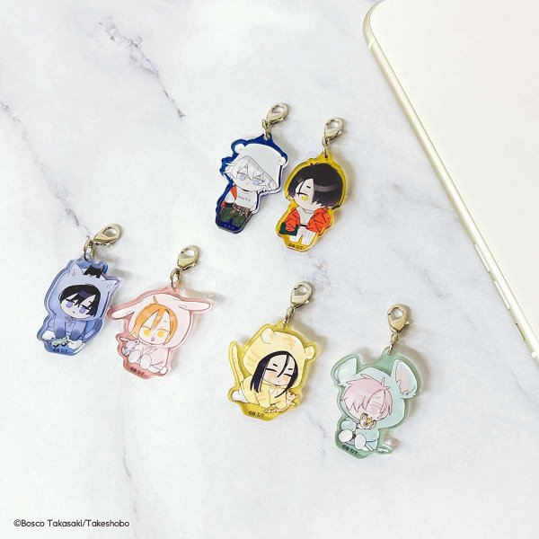 画像2: 高崎ぼすこ先生×COLLABOCAFEHONPO BLANC 2025 ランダム販売ミニアクリルチャーム (2)