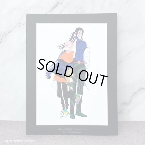 画像4: 【通販限定】高崎ぼすこ先生×COLLABOCAFEHONPO BLANC 2025 A4サイズキャラファインマット(メテオリックロンリーナイト) (4)