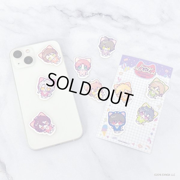 画像3: 【販売期間終了】文豪とアルケミスト×COLLABOCAFEHONPO BLANC 2025 フレークシールB (3)