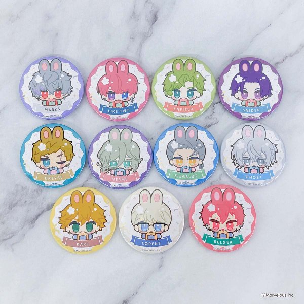 画像2: 千銃士:Rhodoknight×きゃらドリ!! BLANC 2025 トレーディングちびキャラ缶バッジA (2)