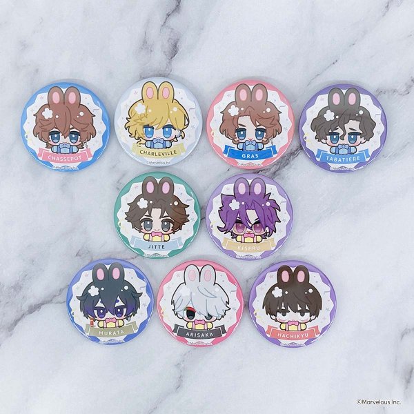 画像2: 千銃士:Rhodoknight×きゃらドリ!! BLANC 2025 トレーディングちびキャラ缶バッジB (2)