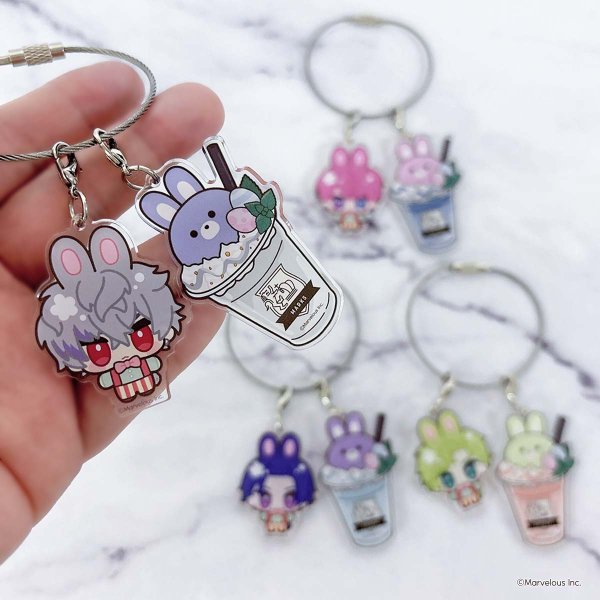 画像2: 千銃士:Rhodoknight×きゃらドリ!! BLANC 2025 トレーディングちびキャラアクリルワイヤーチャームA (2)