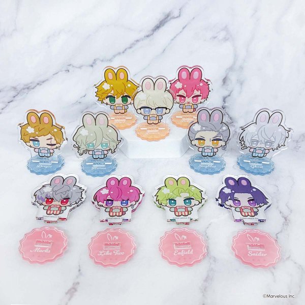 画像2: 千銃士:Rhodoknight×きゃらドリ!! BLANC 2025 トレーディングちびキャラアクリルスタンドA (2)