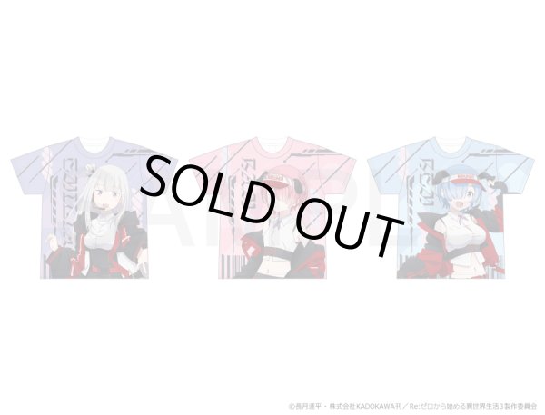 画像2: 【販売期間終了】TVアニメ『Re:ゼロから始める異世界生活』×Round1 2025 フルグラフィックTシャツLサイズ(レム) (2)