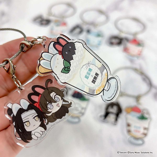 画像2: 漫画『魔道祖師』×COLLABOCAFEHONPO BLANC 2025 ランダム販売ちびキャラアクリルワイヤーチャーム (2)