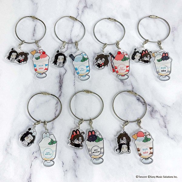 画像3: 漫画『魔道祖師』×COLLABOCAFEHONPO BLANC 2025 ランダム販売ちびキャラアクリルワイヤーチャーム (3)