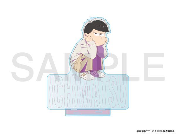 画像1: おそ松さん×mixx garden 2025 等身アクリルスタンド(一松) (1)