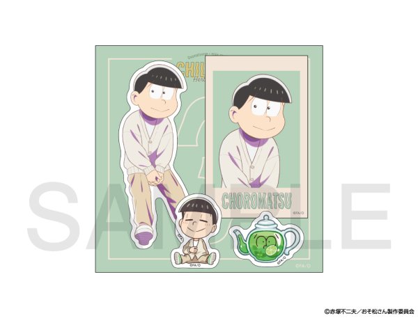 画像1: おそ松さん×mixx garden 2025 ステッカーセット(チョロ松) (1)
