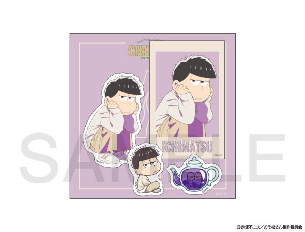 画像1: おそ松さん×mixx garden 2025 ステッカーセット(一松) (1)