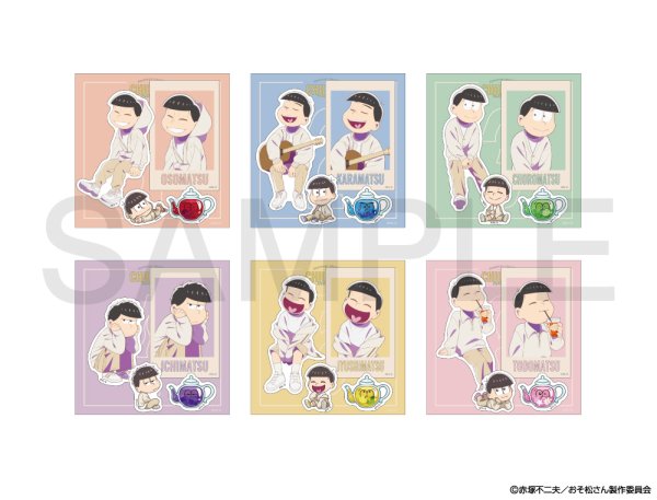 画像2: おそ松さん×mixx garden 2025 ステッカーセット(一松) (2)