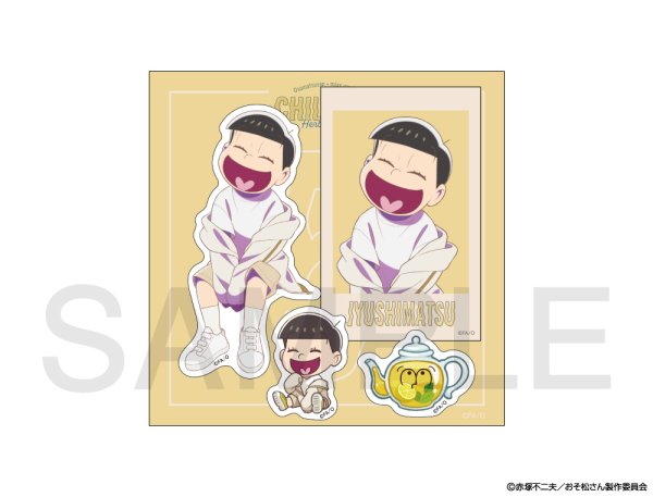 画像1: おそ松さん×mixx garden 2025 ステッカーセット(十四松) (1)