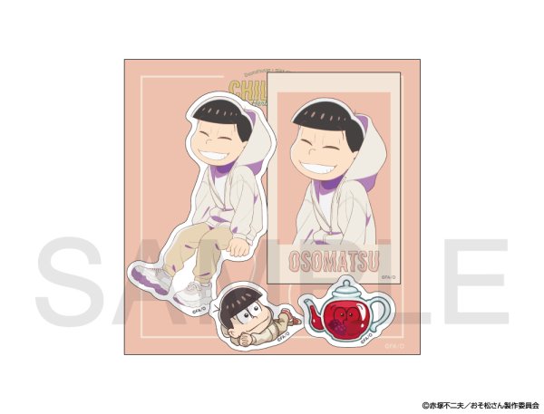 画像1: おそ松さん×mixx garden 2025 ステッカーセット(おそ松) (1)