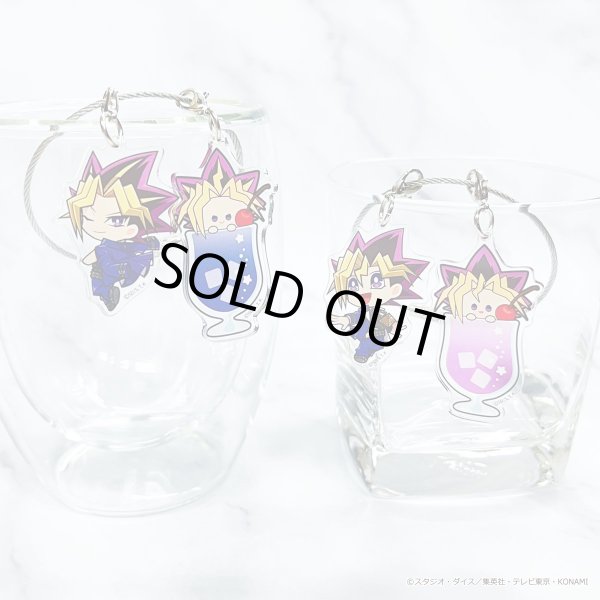 画像2: 遊☆戯☆王デュエルモンスターズ×COLLABOCAFEHONPO BLANC 2025 友情編 トレーディングちびキャラアクリルワイヤーチャームA (2)