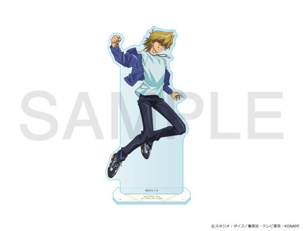 画像1: 遊☆戯☆王デュエルモンスターズ×COLLABOCAFEHONPO BLANC 2025 友情編 等身アクリルスタンド(城之内 克也) (1)