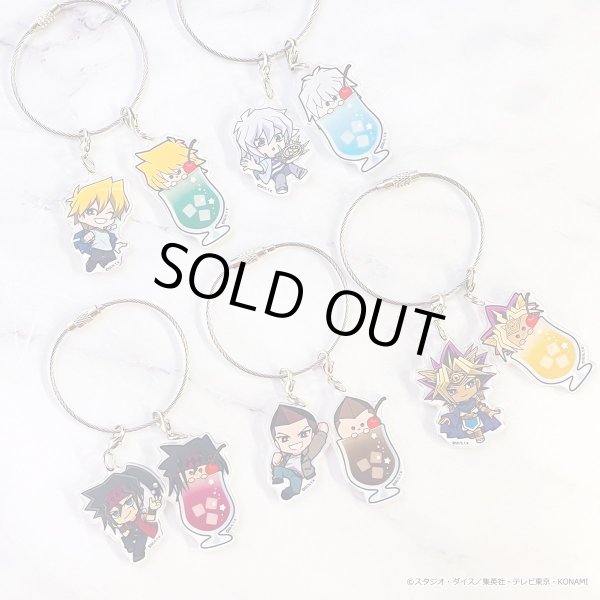 画像3: 遊☆戯☆王デュエルモンスターズ×COLLABOCAFEHONPO BLANC 2025 友情編 トレーディングちびキャラアクリルワイヤーチャームA (3)