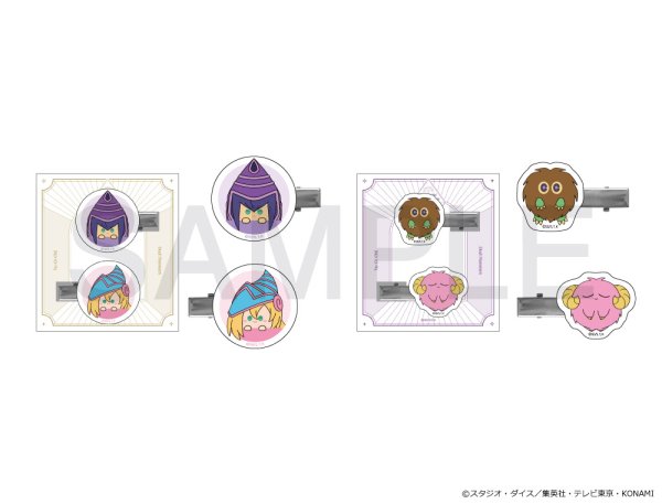 画像2: 遊☆戯☆王デュエルモンスターズ×COLLABOCAFEHONPO BLANC 2025 友情編 アクリルクリップセットA(ブラック・マジシャン＆ブラック・マジシャン・ガール) (2)