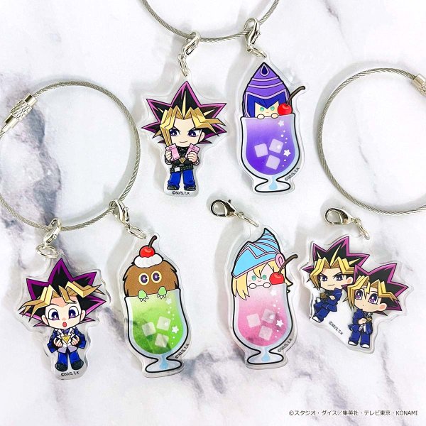 画像2: 遊☆戯☆王デュエルモンスターズ×COLLABOCAFEHONPO BLANC 2025 友情編 トレーディングちびキャラアクリルワイヤーチャームB (2)